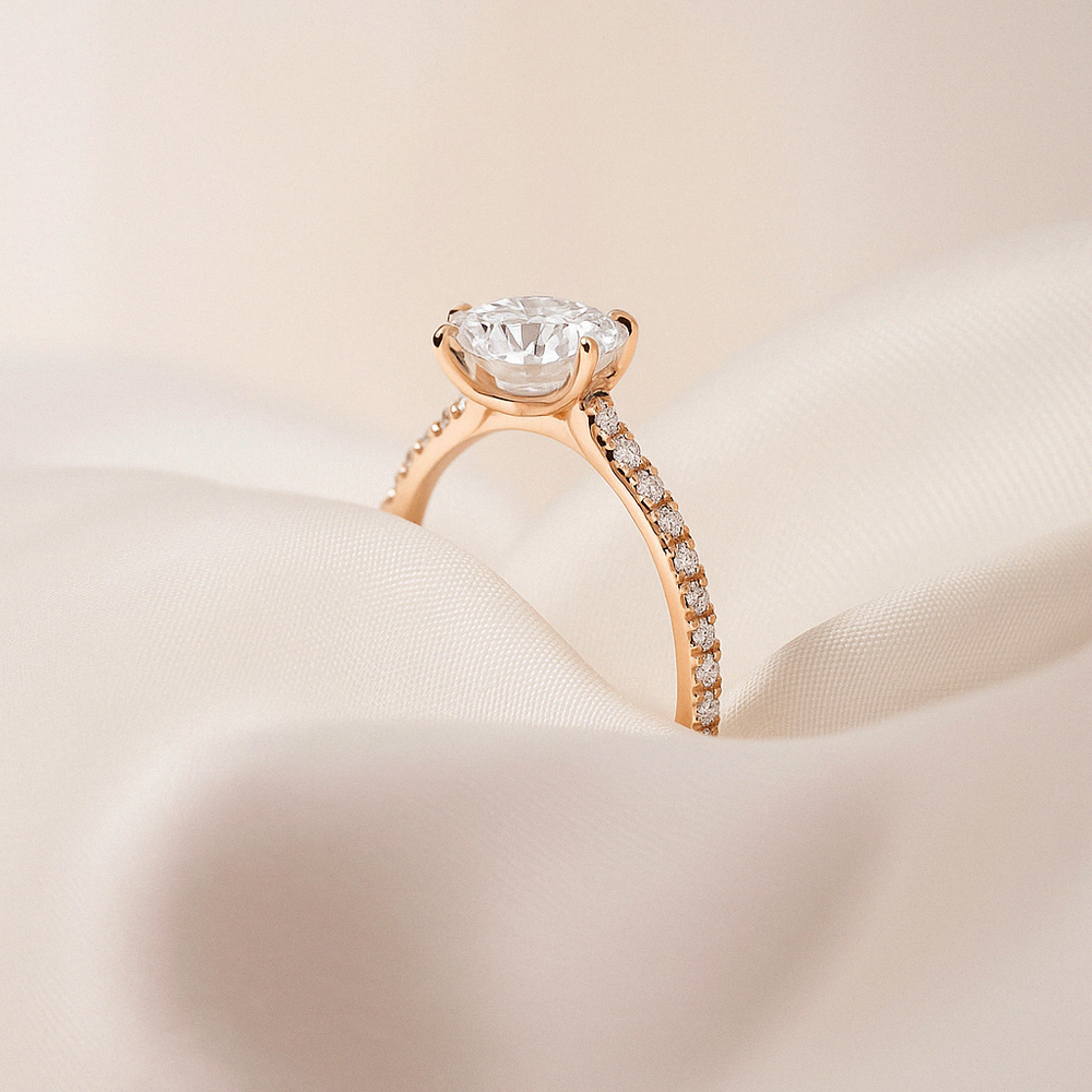 Jasmin (med Pavé) - Guld 16k