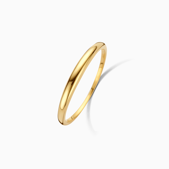 Slank Dometalring | Guld 14k