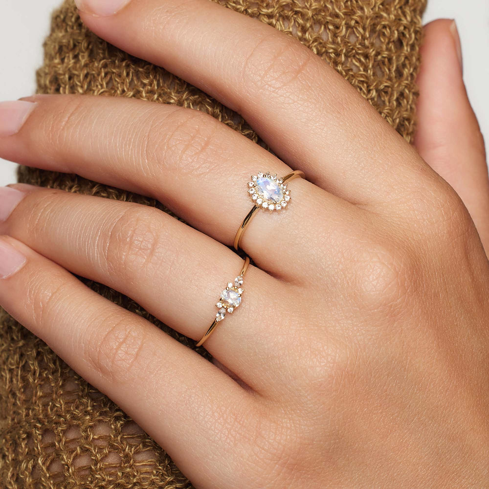 Månesten Muse Ring | Guld 14k