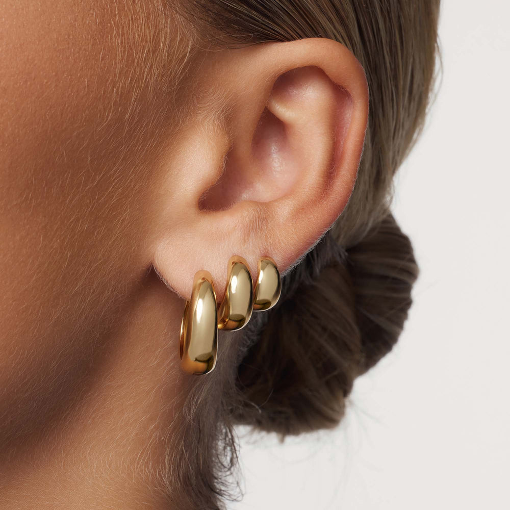 Rue Statement Øreringe | Guld 18k