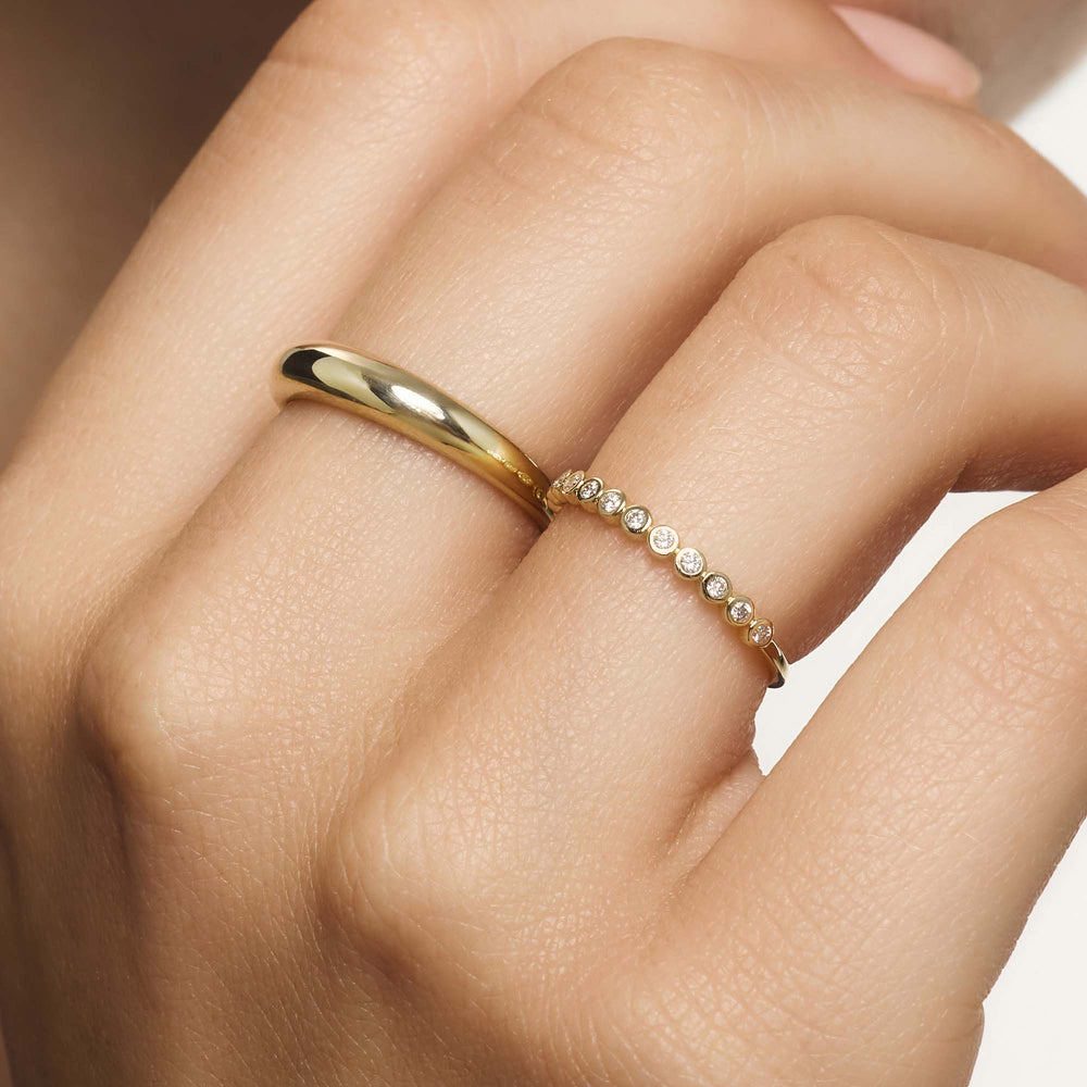 Midi Dome Ring | Guld 14k