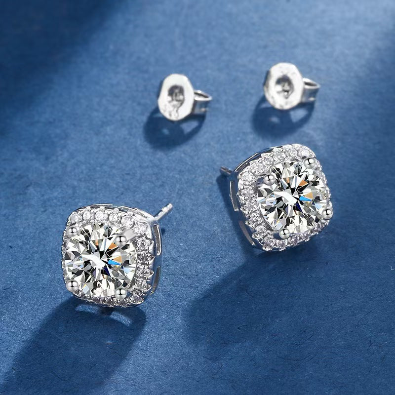 Glacé Glamour Øreringe | Hvidguld 16k