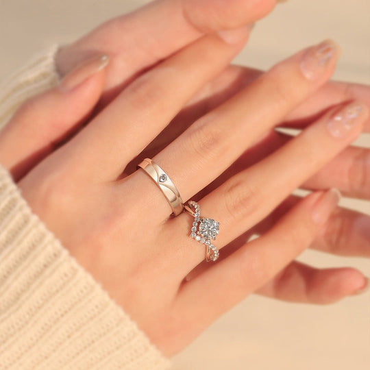 Elric Amora Par Ringe | Guld 16k